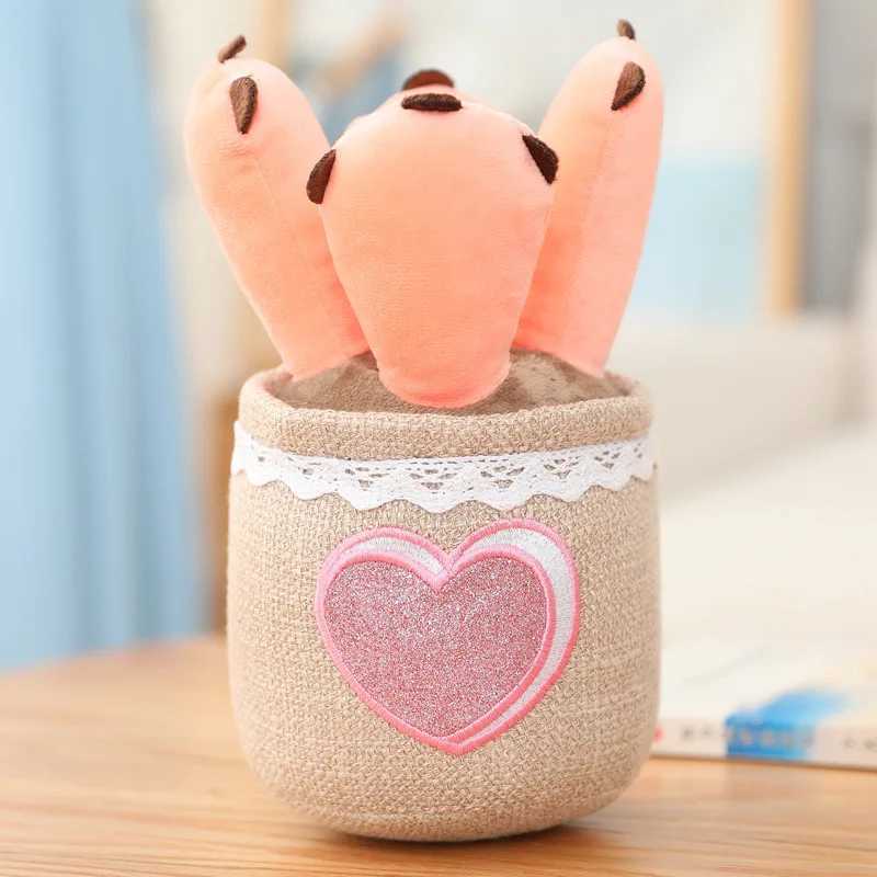 Jelly cat stuffed with plush plants long-lasting potty plants plush dolls juicy pine cake bamboo cactus pillow cushions toy decorations W250107