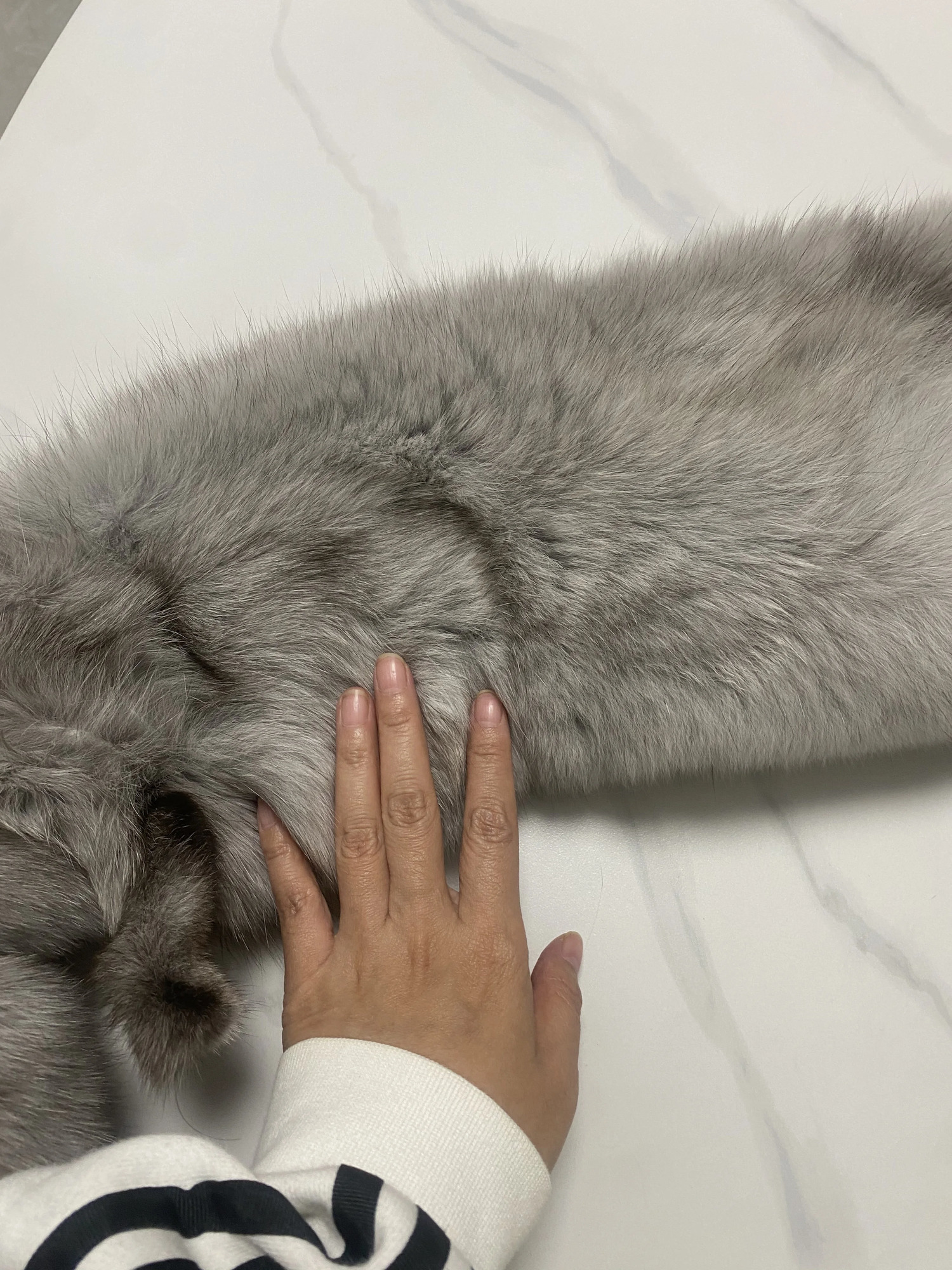 Men Womens Winter Natural Fox Fur Scarf Fur T Show Genuine Fur Party Shawl 120cm TB101 250106