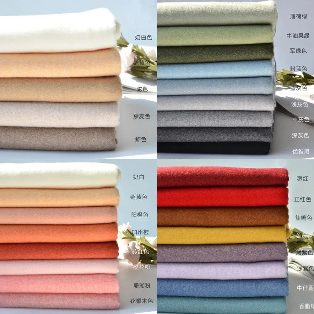 2024 Winter Cashmere Scarf Women Thick Warm Pashmina Shawls Wraps Solid Color Tassel Lady Blanket Echarpe Bufanda Hijab 250106