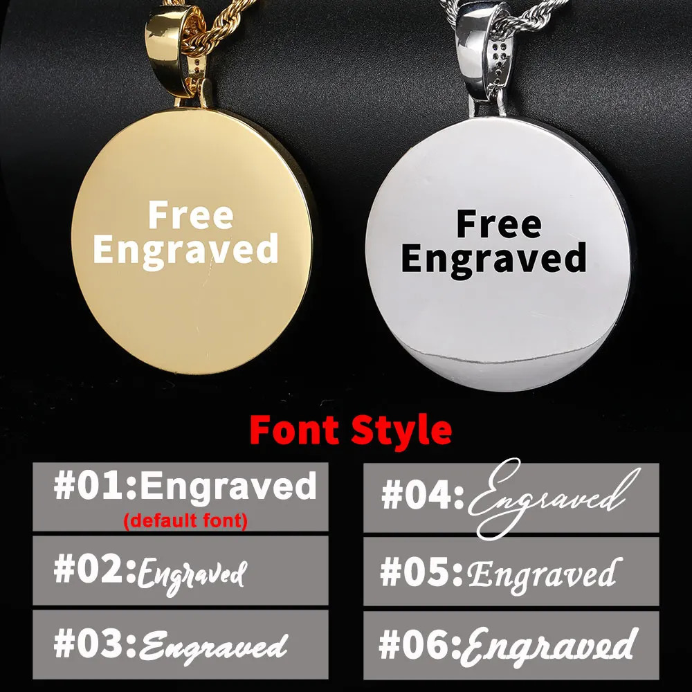 Custom Iced Out 35/45mm Memory Necklace Hip Hop Locket Picture Pendant Po Pendant For Women 250107