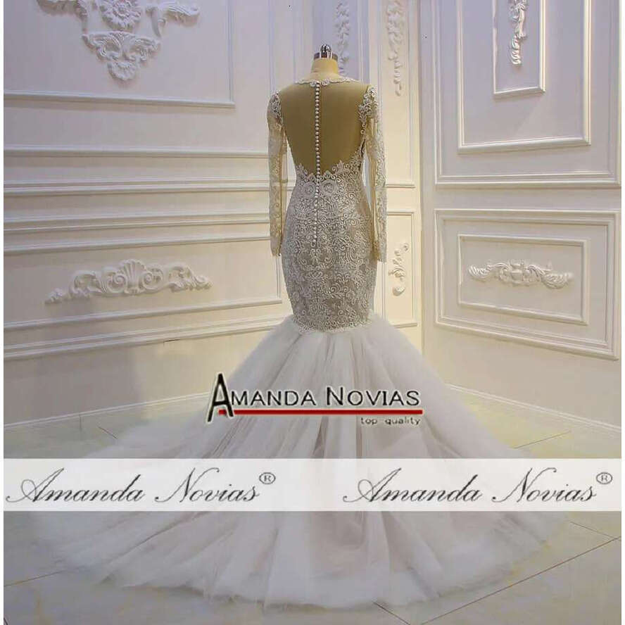 New Design Long Sleeve Lace Mermaid Weddding Dresses