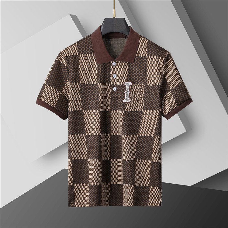 Mens Polo Shirt Fashion Men's T-shirt Luxury Polo Collar Breathable Top Summer Business Shirt Asian size M--XXXL