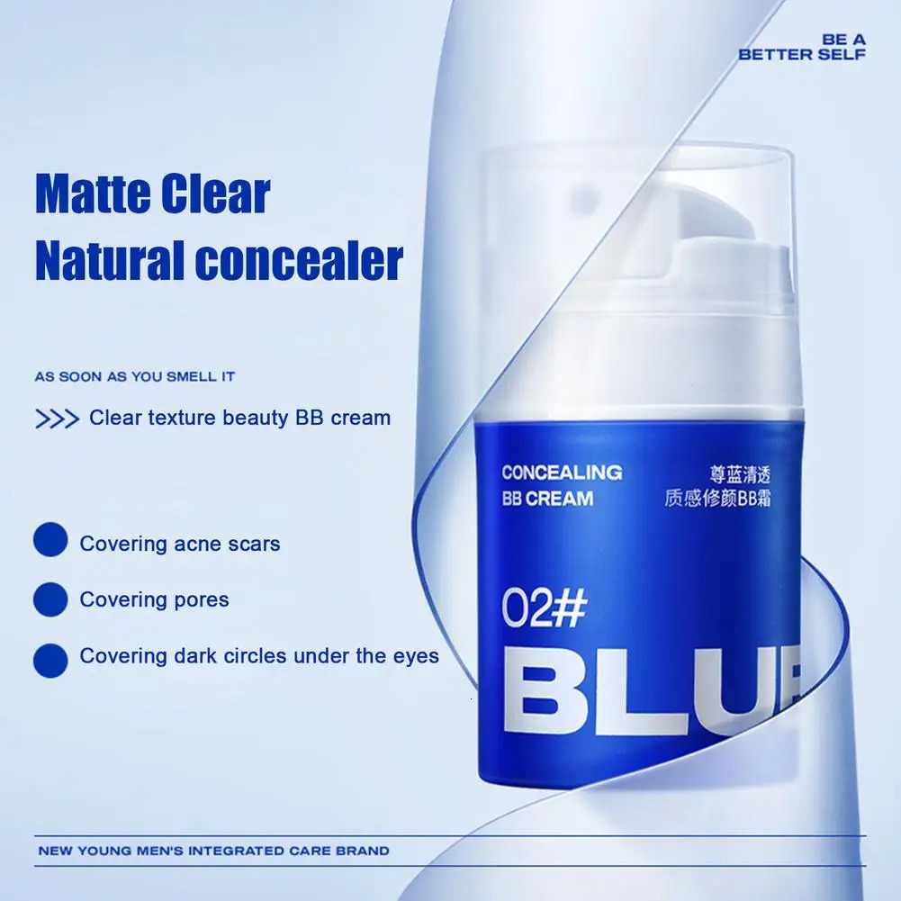 Highend Men BB Cream Revitalising Nourishing Makeup Foundation Brightening Waterpro Lasting Concealer 50g 241230