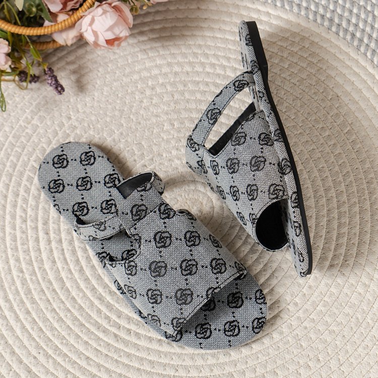 Free Shipping new slides designer Slippers for womans sandals flat fashion summer wer embroidery slipper outdoor Indoor shoes women