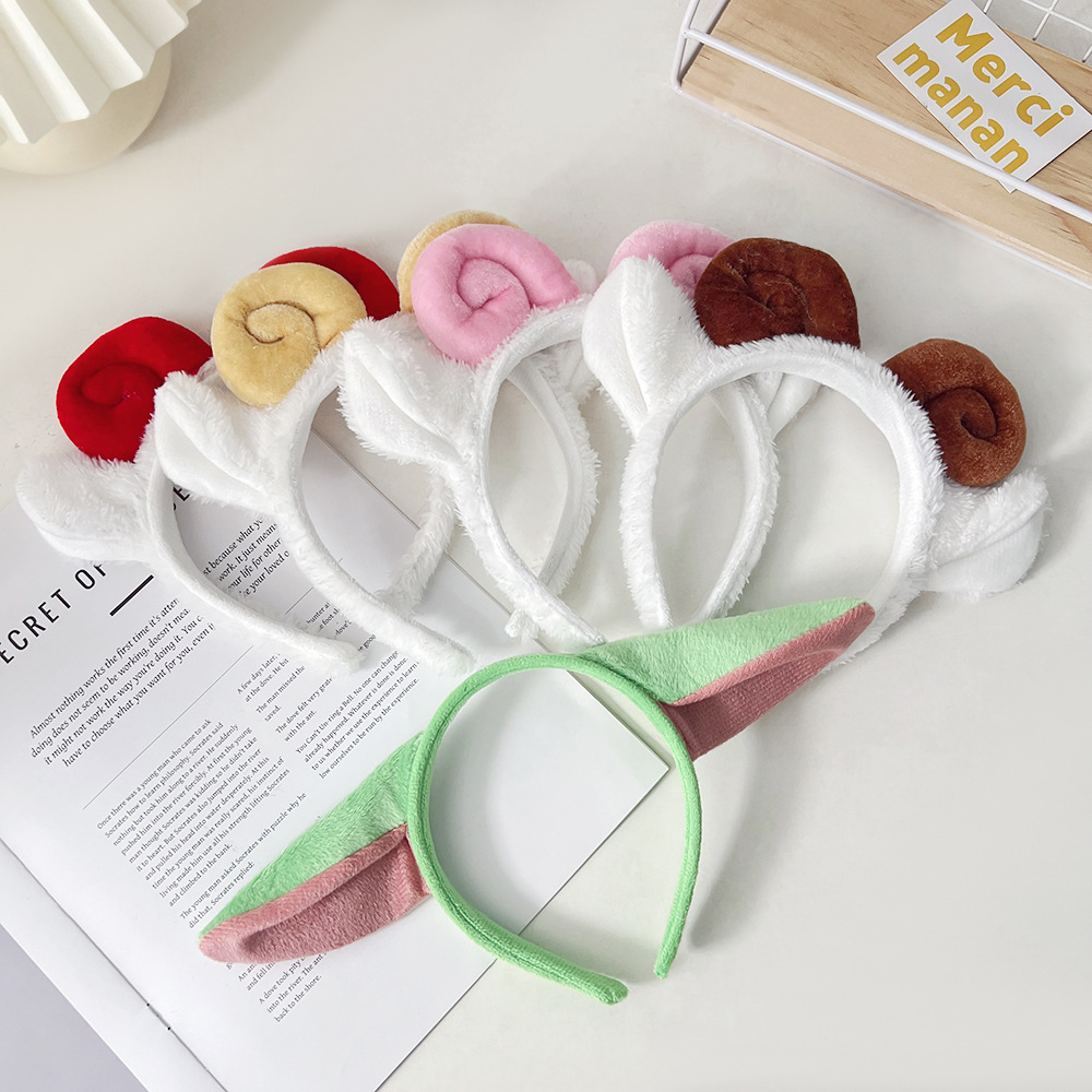 Adorable Sheep Ear Headband - Cute Korean Style Hair Accessory for Girls