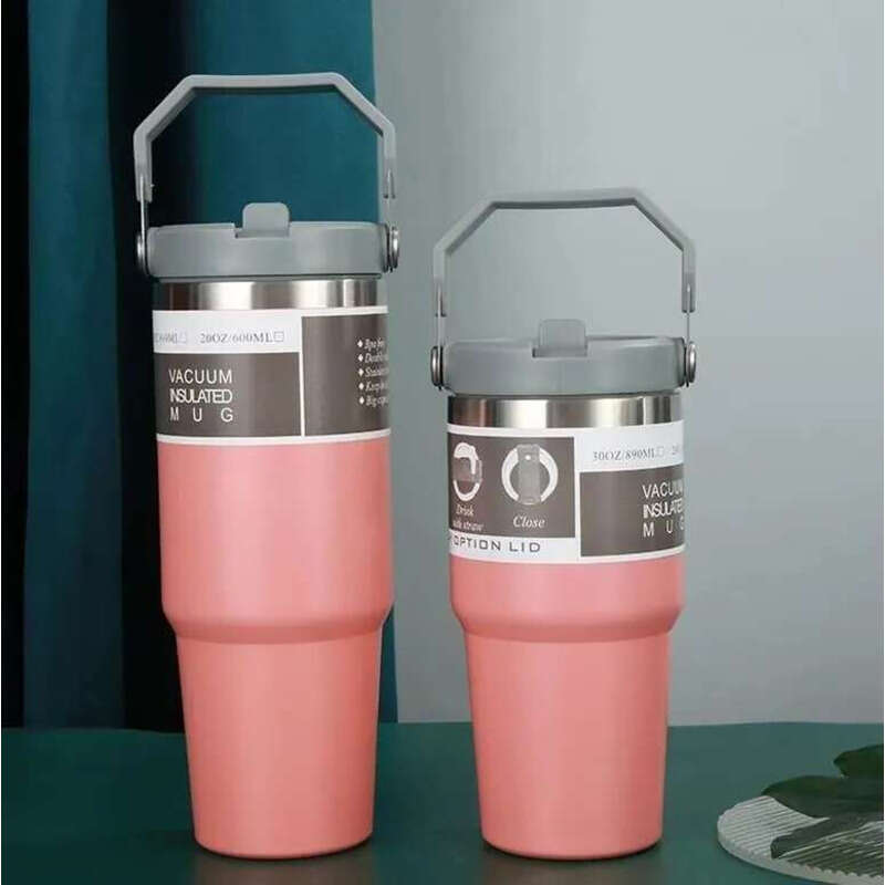 Bottles 30Oz 20Oz Tumblers Cups Heat Preservation Stainless Steel Outdoor Large Capacity Reusable Leakproof Flip Cup Water Bottle Mugs US STOCK Gg0704