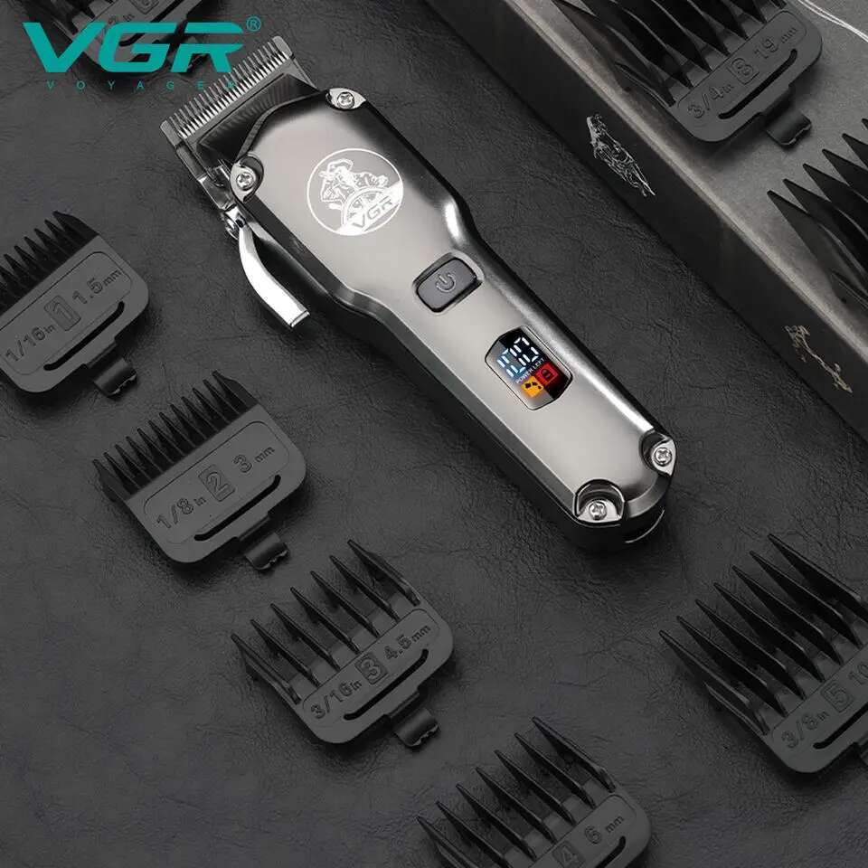 Original VGR Waterproof Combo Set Professional Trimmer Rechargeable Cipper For Men Electric Hair Cutting hine