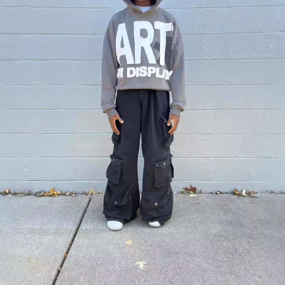 fashion american loose womens high street casual hoodie trendy sports top