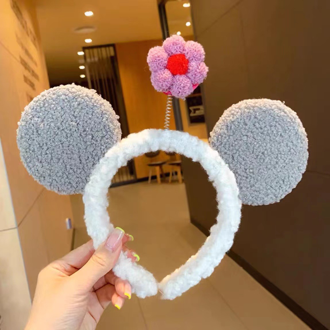 High head wide edge facial cleanser pressure hairpin sweet and fresh headband cute cartoon decoration hair accessory