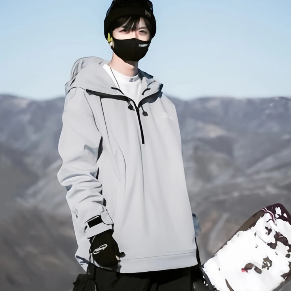 2025 Warm Winter Skiing Jacket New Couple Snow Clothes Pro Windproof Ski Sport Woman Hoodies Man Snowboard Top Tracksuit