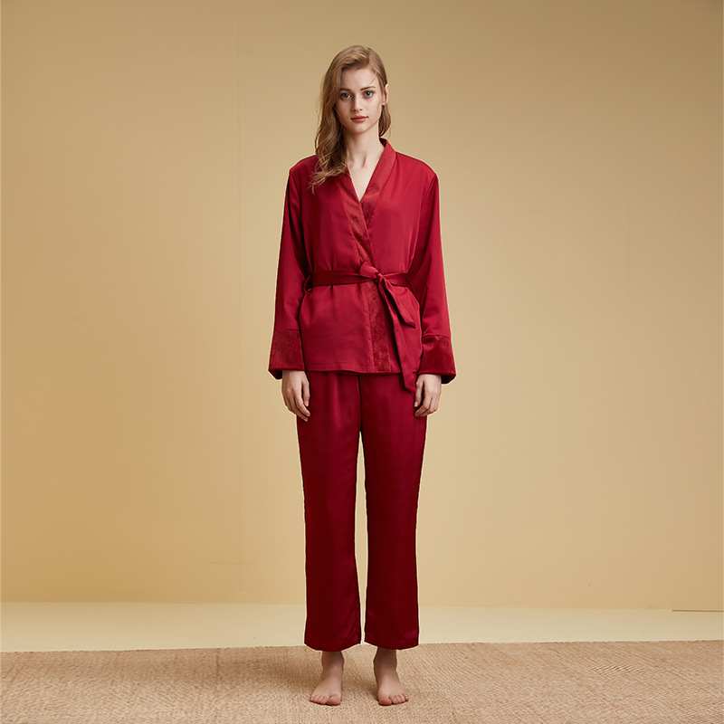 B139-Winter new half-edge fleece pajamas for women couples can be worn outside two-piece set thick casual girl home clothes suit