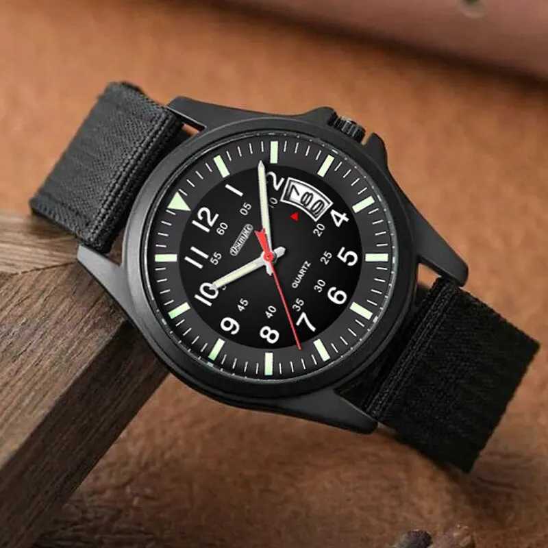 Reloj Hombre 2023 Fashion Mens Nylon Watches Luxury Men Army Military Quartz Watch Calendar Date Wristwatch Relogio MasculinoX250107