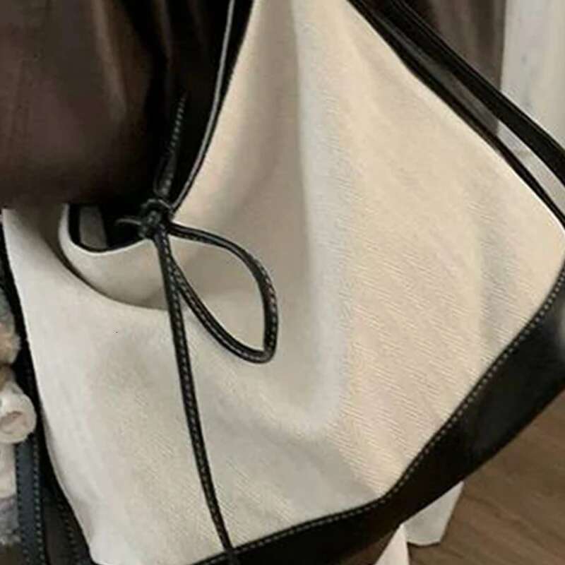 Elegant patch large capacity canvas women s new designer fashion women s handbag casual shoulder bag bag