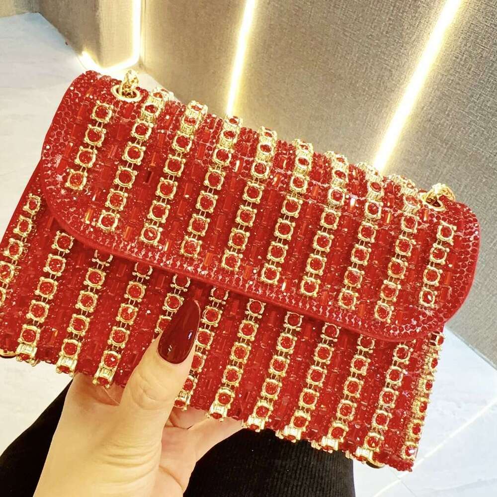 New Fashionable Temperament Red Bridal Wedding Banquet Qipao Bag, Single Shoulder Crossbody Dinner Bags