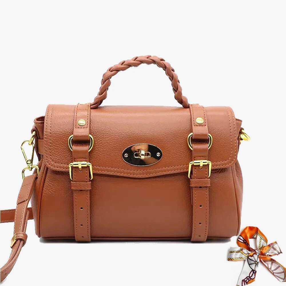 Fashionable Retro Genuine Leather Women's Bag Vintage Designer Shoulder Bags 2025 Business Commuting Party Fashion Ladies