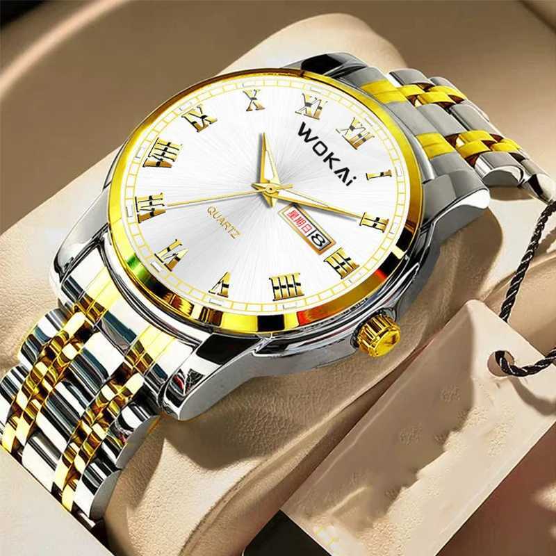 High-looking Casual Sports Watch Multi-functional Fully Automatic Quartz Watch Dual Calendar Luminous Waterproof Mens WatchesX250107