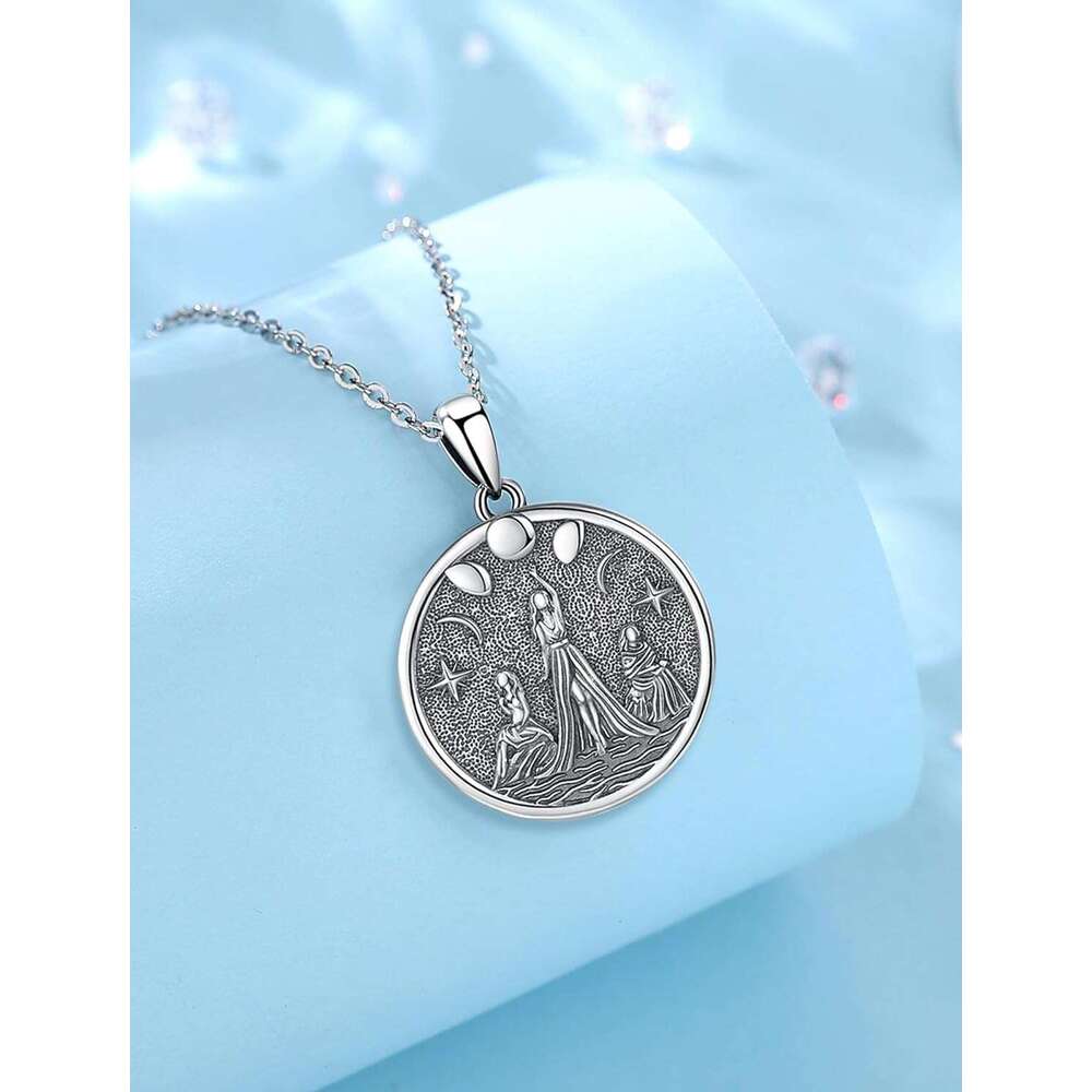 l Witchy Gifts for Women, Pentagram Witches Knot Triple Moon Goddess Lilith Hecate Phoenix Necklaces