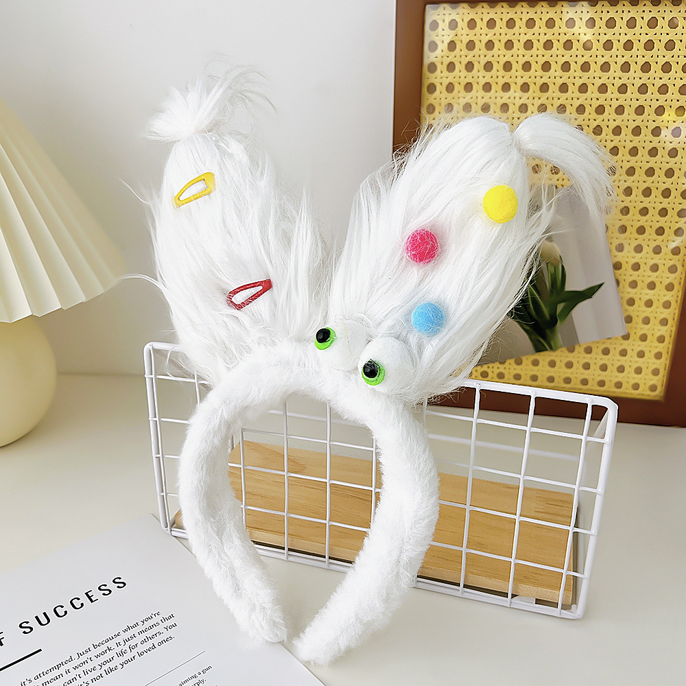 Creative Plush Monster Hair Ties - Cute & Kooky Fluffy Headbands for Autumn Winter