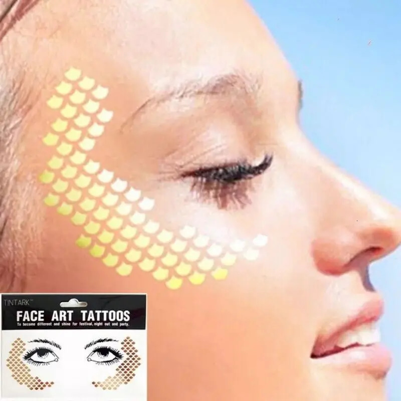 Freckles Stickers Tattoo on Face Festival Accessories Glitter Bright Art Sticker Jewels Gemsface Decoration 241230