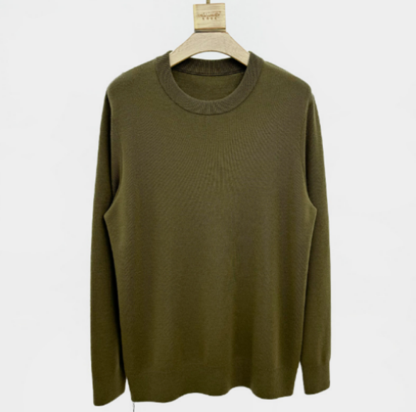 149 Men Wool Sweater, Four-pin Thick Warm Round Neck Autumn and Winter Bottoming