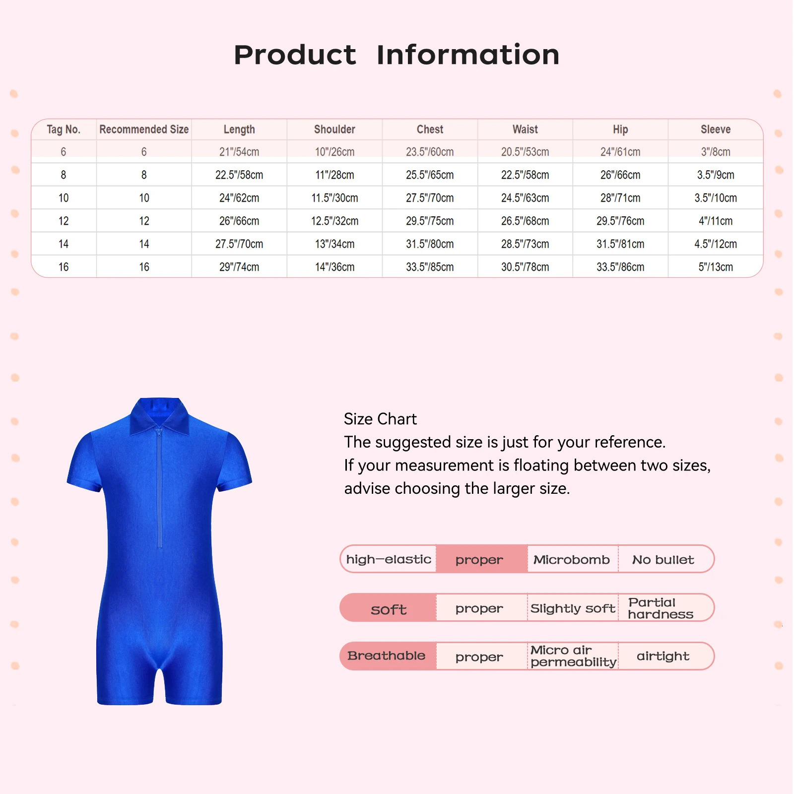Kids Boys Gymnastics Leotard Zipper TurnDown Collar Short Sleeve Jumpsuit for Training Performance Competition 241230