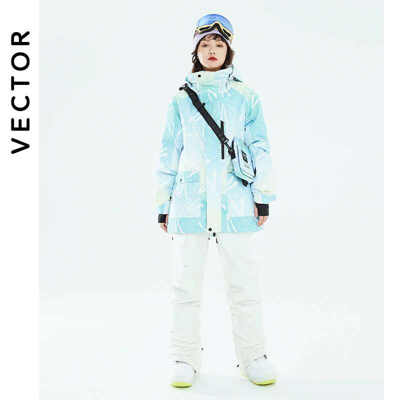 VECTOR Men Women Jacket Pants Winter Warm Windproof Waterproof Outdoor Sports Snowboard Ski Coat Trousers