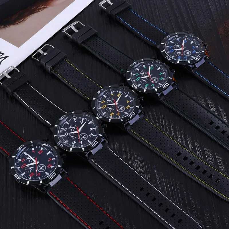 Kegllect Men Quartz Watch Silicone Strap Business Fashion WatchesX250107