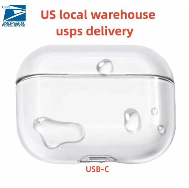 USA Stock air USB C pods pro volume control 2 3 4 2nd generation Headphone pods Accessories Solid Silicone Cute Protective Earphone Cover Shockproof Case