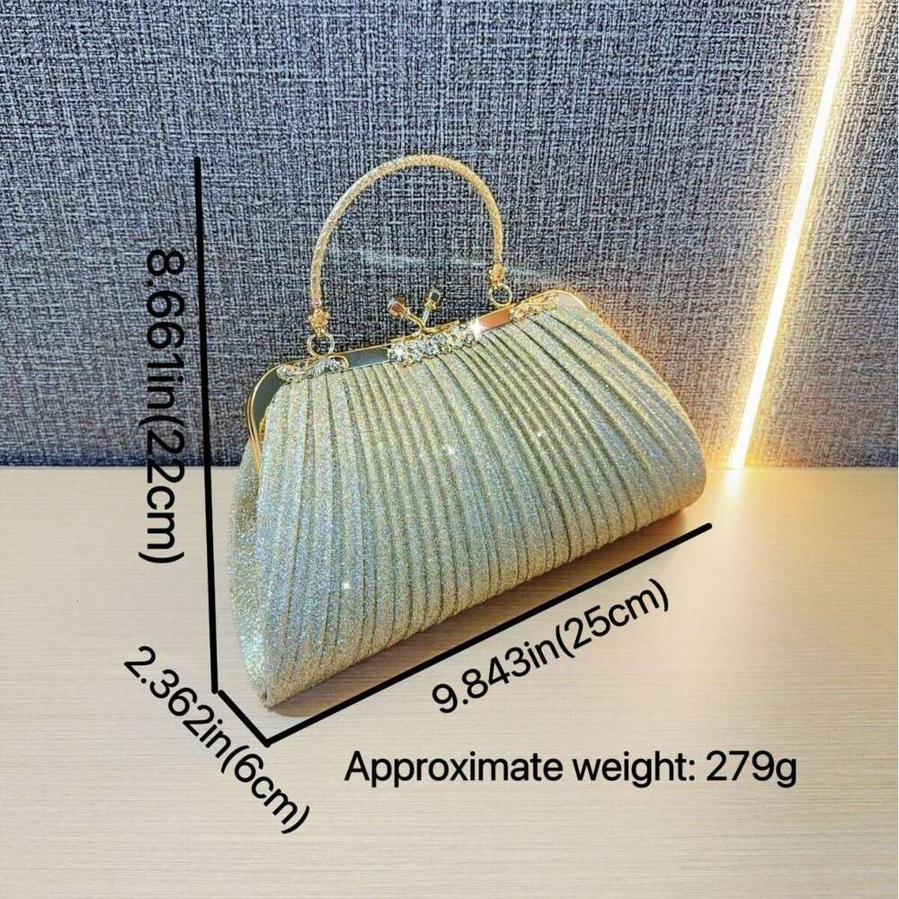 New Handbag Inlaid One Cross Shoulder Banquet With Tassel And Dia Small Bag For Women, Handheld Cheongsam