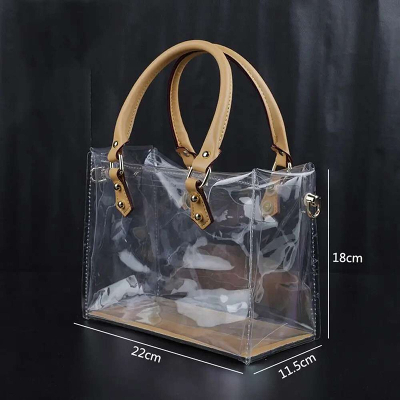 Materials Install Yourself Clear Tote DIY Handmade PVC Gift Large Capacity Shoulder Bag Woman