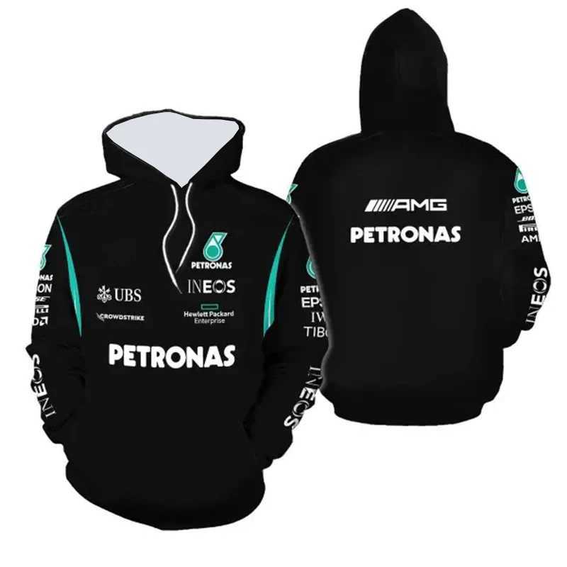 2025 new 2025 new Men's Hoodies Sweatshirts New Autumn/Winter F1 Racing Long Sleeved Hooded Mens Outdoor Motorcycle Riding Clothing Mercedes