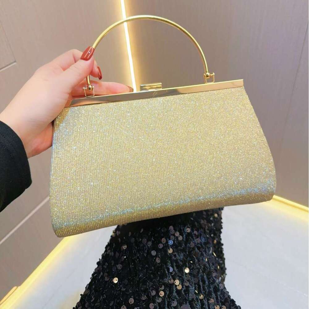 New Minimalist Fashionable Pleated Handbag For Team Gatherings And Banquets, Rhie Evening Dress Bag, Diagonal Cross Banquet Bags