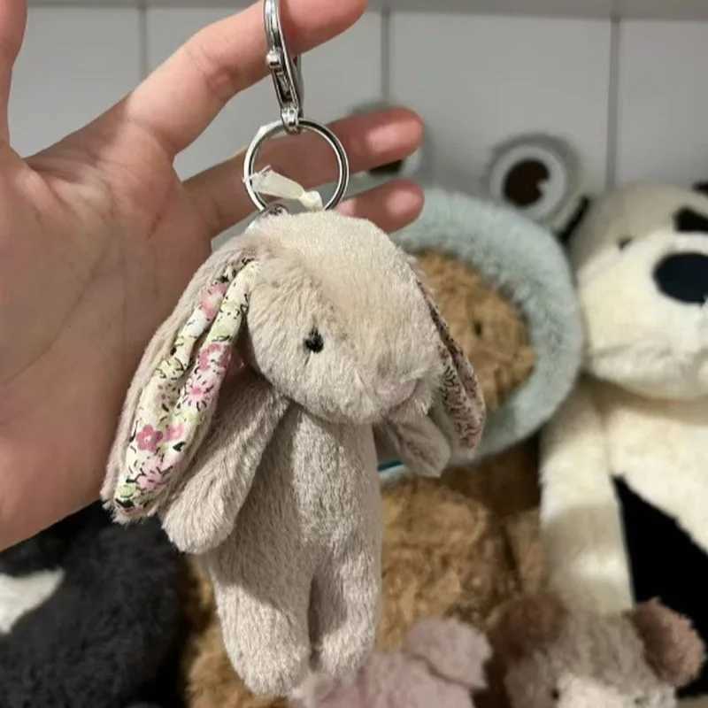 Original DollsFlower Bonnie Rabbit Pendant Keychain Plush Doll Bonnie Rabbit Keychain Bag Pendant Birthday Toy Gift W250107