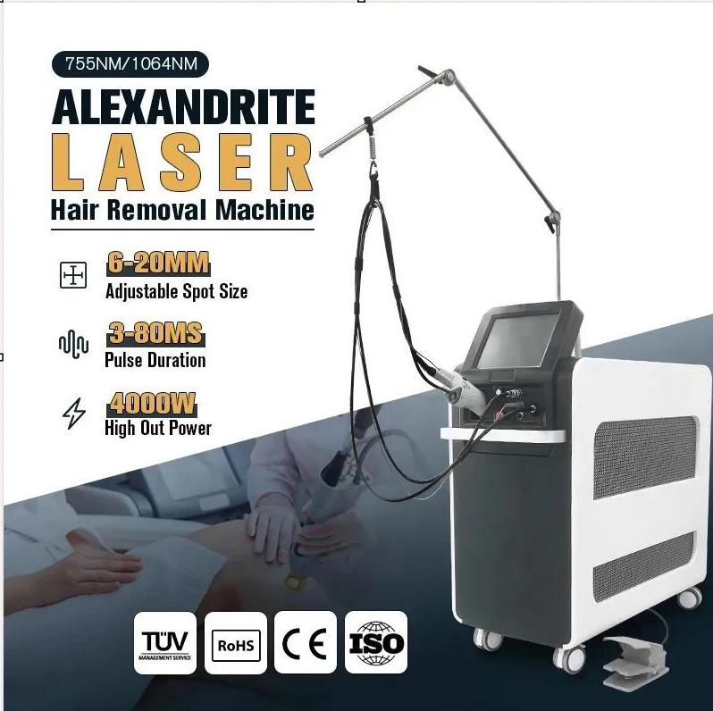 Original Alexader ND Yag Hair removal laser machine 1064nm 755nm Cooling Skin Rejuvenation Veins Vascular pigment removal machine