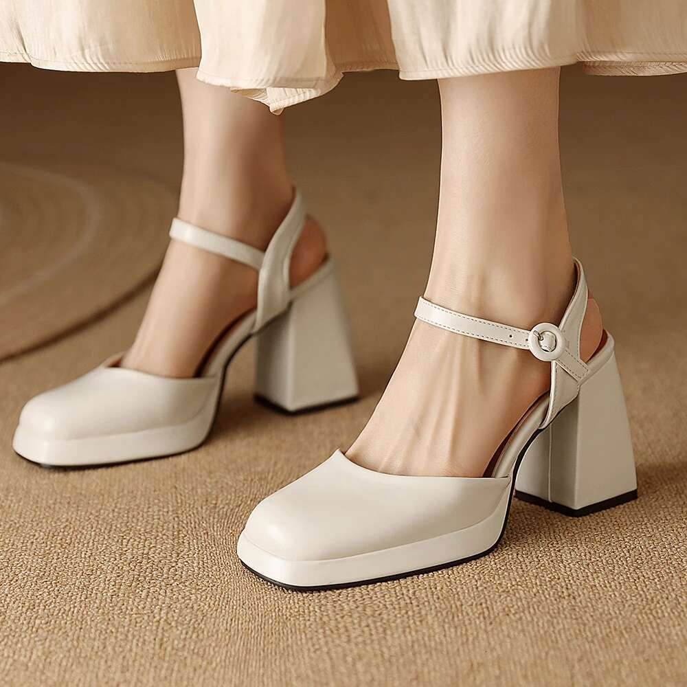 Women's Sandals Summer Pumps New 2024 Ankle Straps Gold Sier High Heels Flip Ps Female Party Shoes Designer Big Size