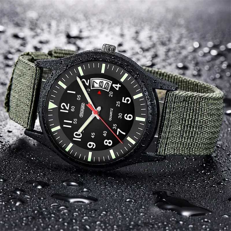 Reloj Hombre 2023 Fashion Mens Nylon Watches Luxury Men Army Military Quartz Watch Calendar Date Wristwatch Relogio MasculinoX250107