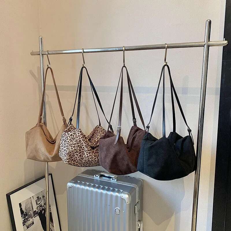 Ddmymarket PU Leather Crossbody Bags for Women 2024 Winter Y2K New Trend Fashion Shoulder Bag Leopard Handbags Designer