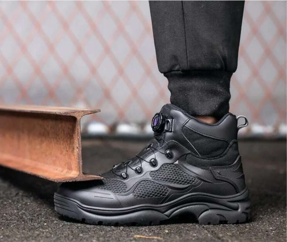 Ddmyoutdoor China Domestic Rotary Buckle Work Boots Steel Toe Men Breathable Safety Brand Indestructible Puncture Proof Work Shoes