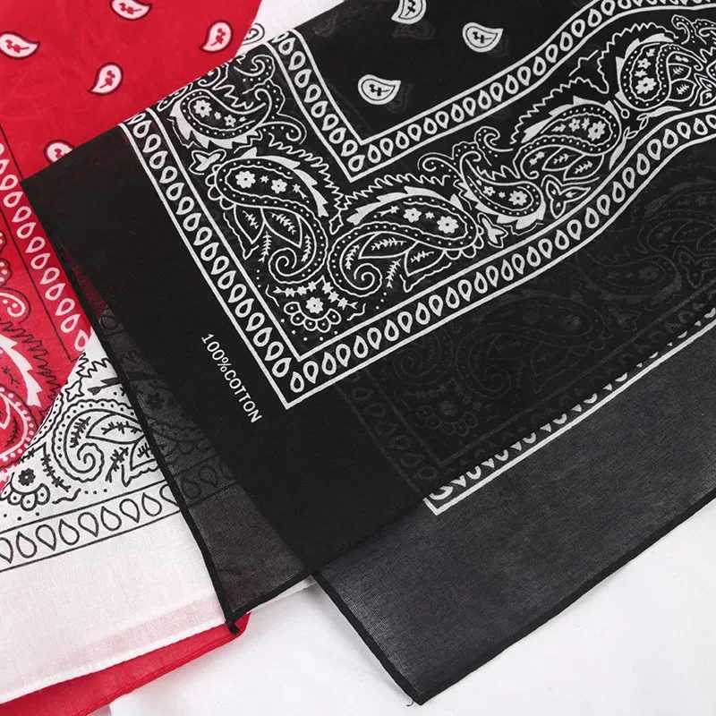 Mens unisex headscarf black cotton bandana headband denim bicycle sports headscarf wrist hair clip headband scarf paisley bag W250107