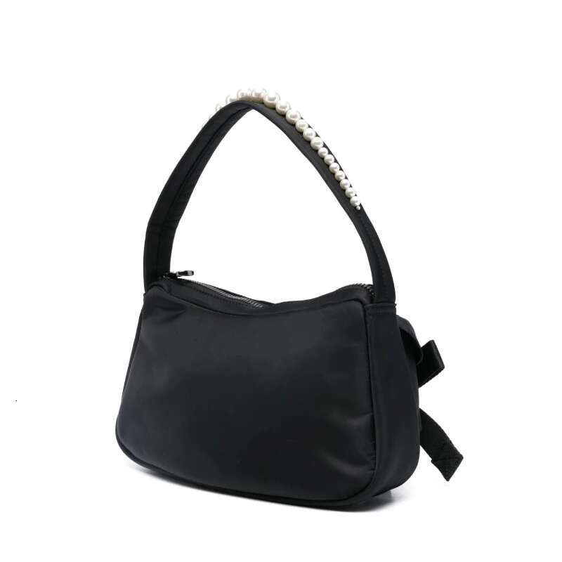 Bow And Faux Pearl-Embellished Belt Women New High Quality Beaded Utility Pochette Designer Classic Shoulder Bag