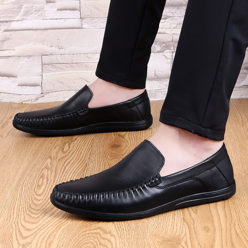 2025 new Italian Mens Leather Casual Summer Men Loafers Moccasins Comfy Driving Breathable Slip On Boat Shoes 240924