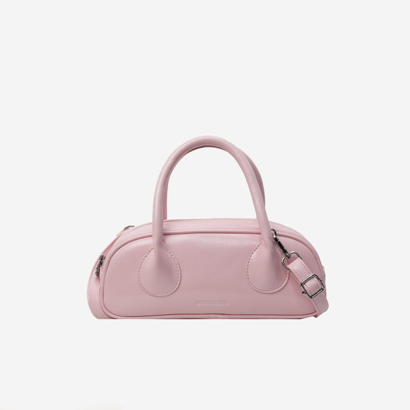 2025 new free shipping designer Single shoulder bag baguette Vintage solid color casual versatile Tote package fashionable women black white pink