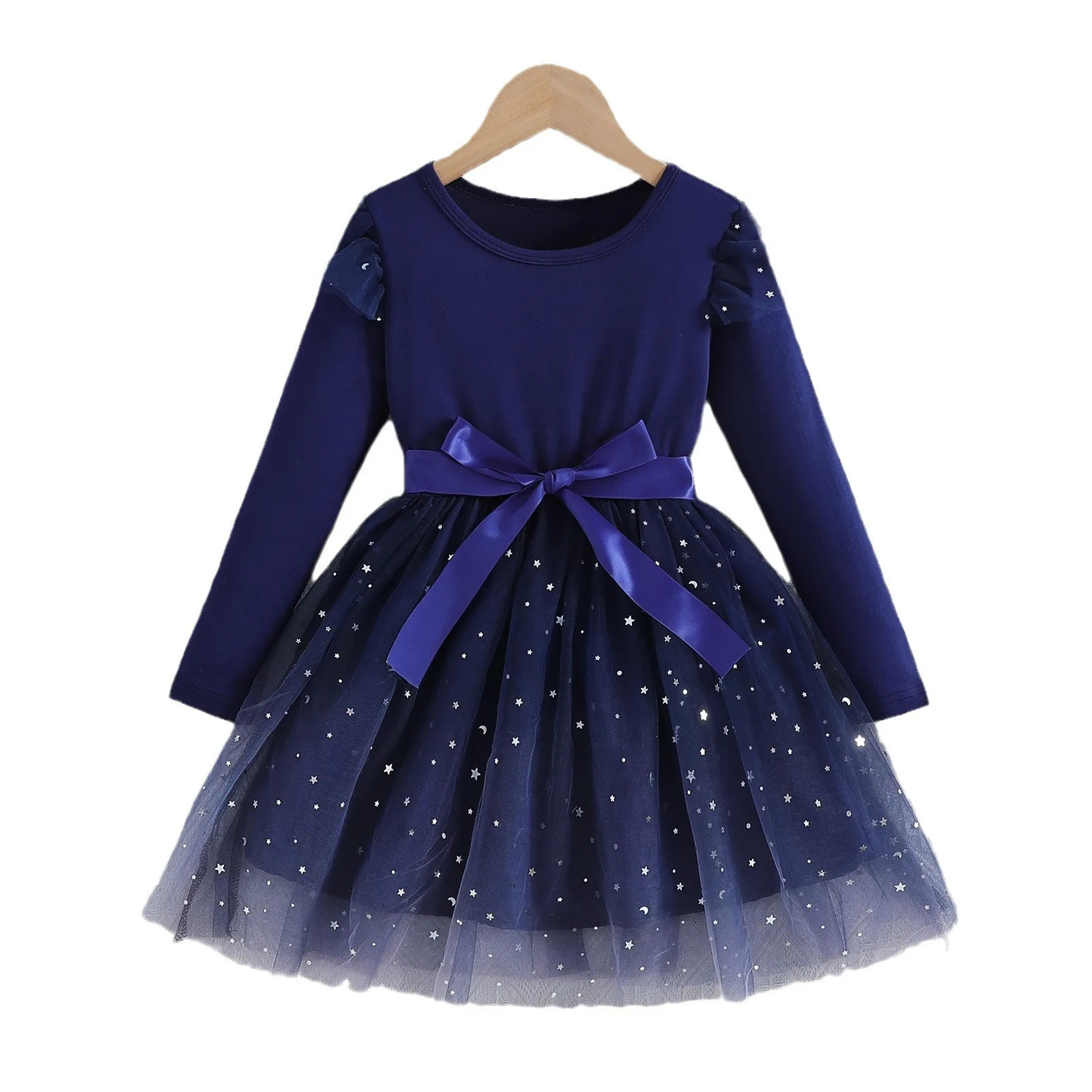 2025 Girls Dress Autumn Spring Kids Princess Dress Clothes Birthday Party Dress Long-sleeved for Children Fashion 1-8T 250107