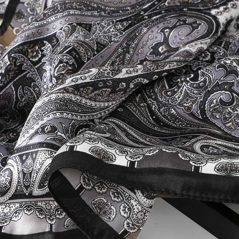 Design Shawl Neckerchiv 2024 Square Silk Scarf Womens Headscarf Flower Print Satin Handbag Wrist Bag Womens Scarf W250107