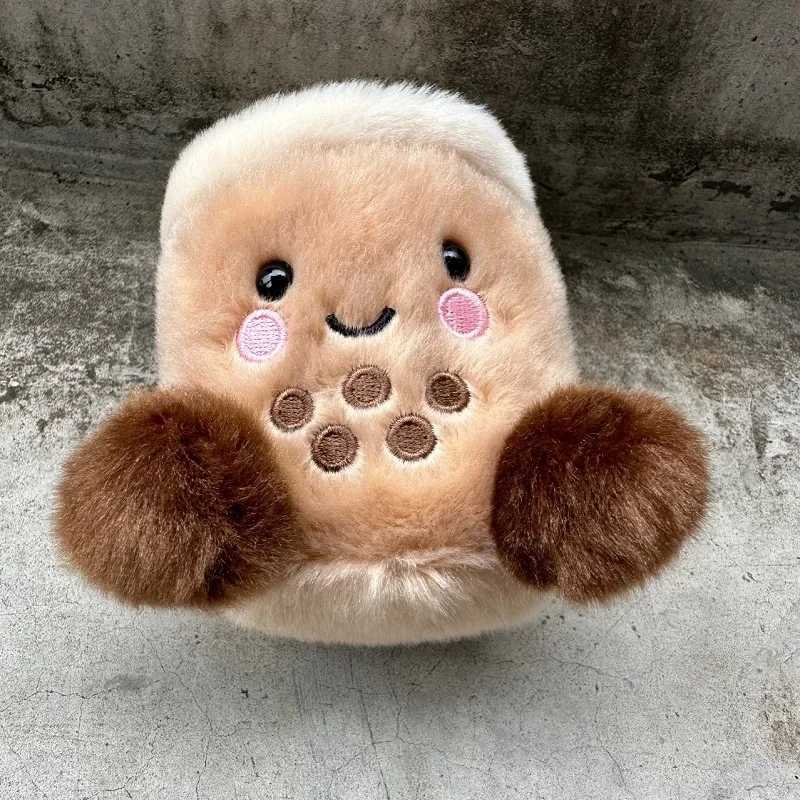 13cm Jelly Cat Coffee Milk Tea Bag Pendant Plush Toy Keychain Doll Decorative Cup Cross Body Bag Plush Womens Bag W250107