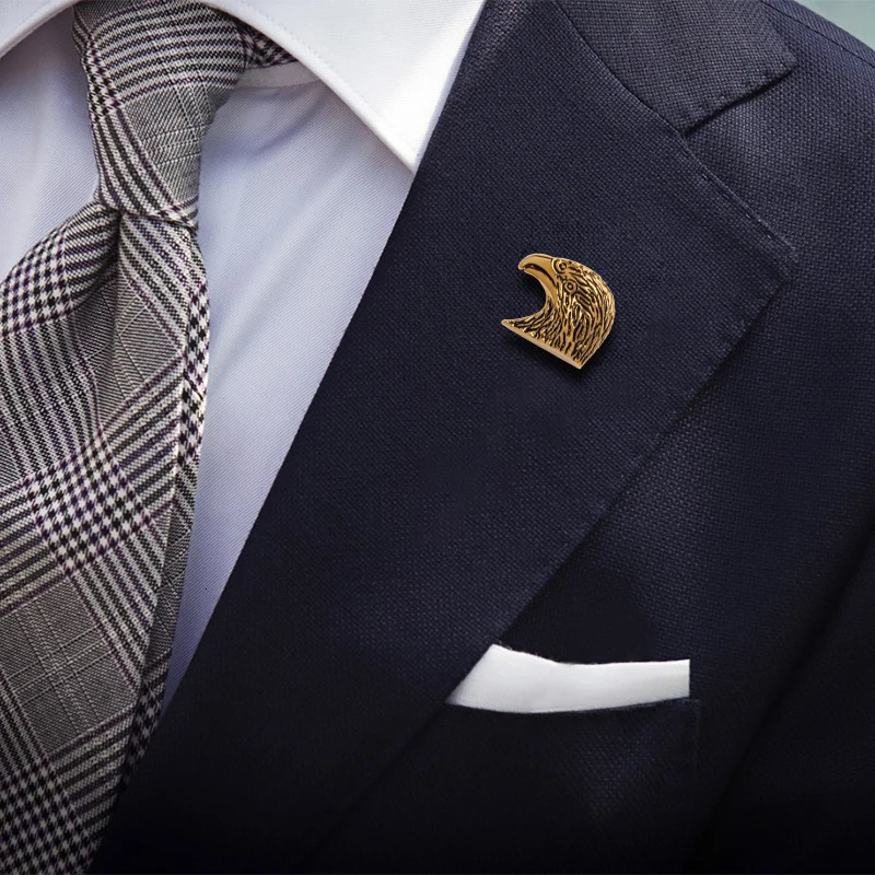 KFLK Fashion Eagle Brooch Pins Exquisite Brooches For Women Mens Costumes Badge Brooch Jewelry Wholesale 241230