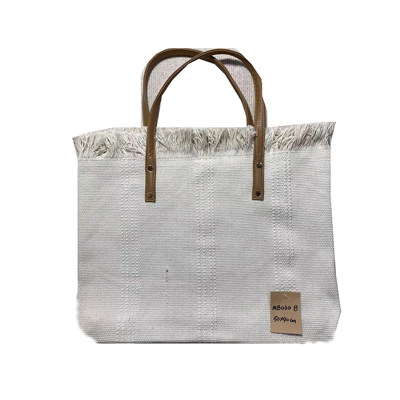Eco-Friendly Rough Texture Weave Cross Body Satchel