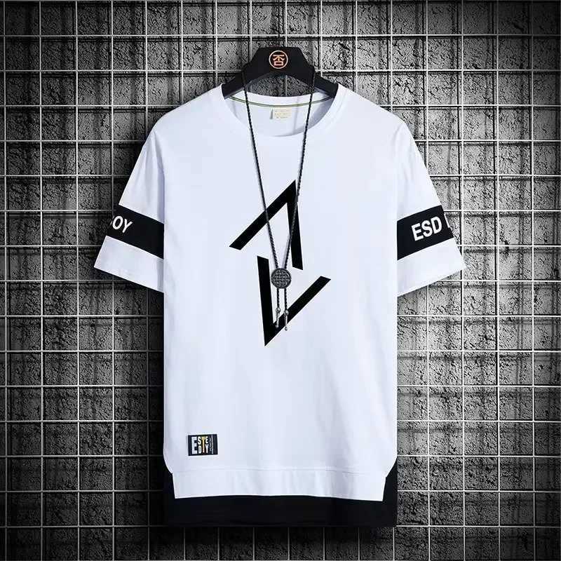 New Mens T-shirt Japanese Fashion Summer Street Clothing Printed T-shirt Casual Mens Clothing Harajuku Short Sleeve Top Mens T-shirt M250108