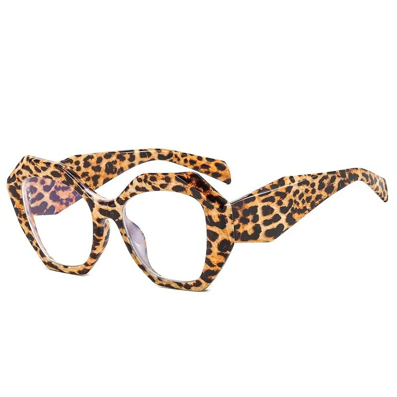 Anti-blue Light Candy Color Polygon Square Eyeglasses For Women Vintage Fashion Plastic Clear Computer Glasses Frame 250107