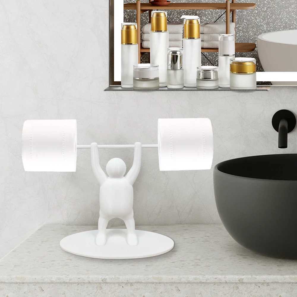 Funny Weightlifter Toilet Roll Holder Fitness Weightlifting Villain Bathroom Roll Holder 3d Printable Toilet Paper Holder Y250208